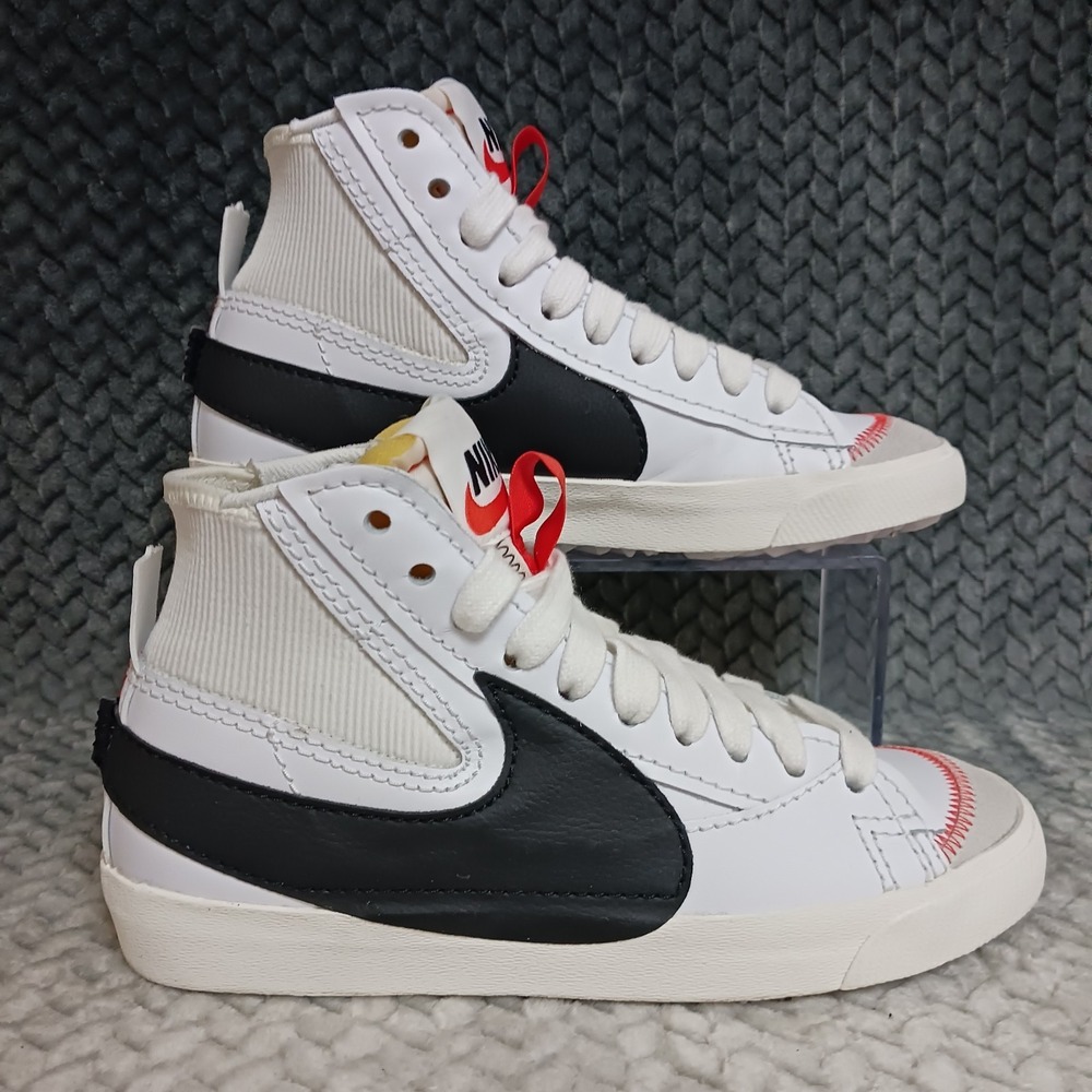 Nike Blazer '77 Jumbo Mid White Black Women's Casual Athletic Shoes Size 8.5